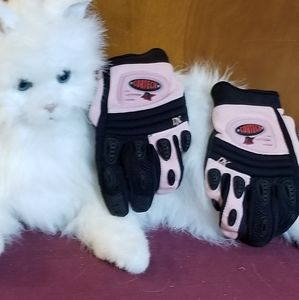 Cortech DX pink/black biker gloves